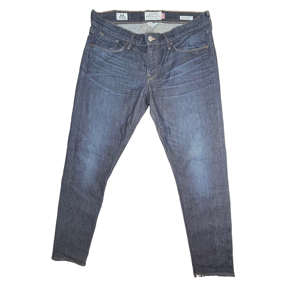 Lucky Brand White Oak Cone Selvedge Jeans USA Made Siena Cigarette 28